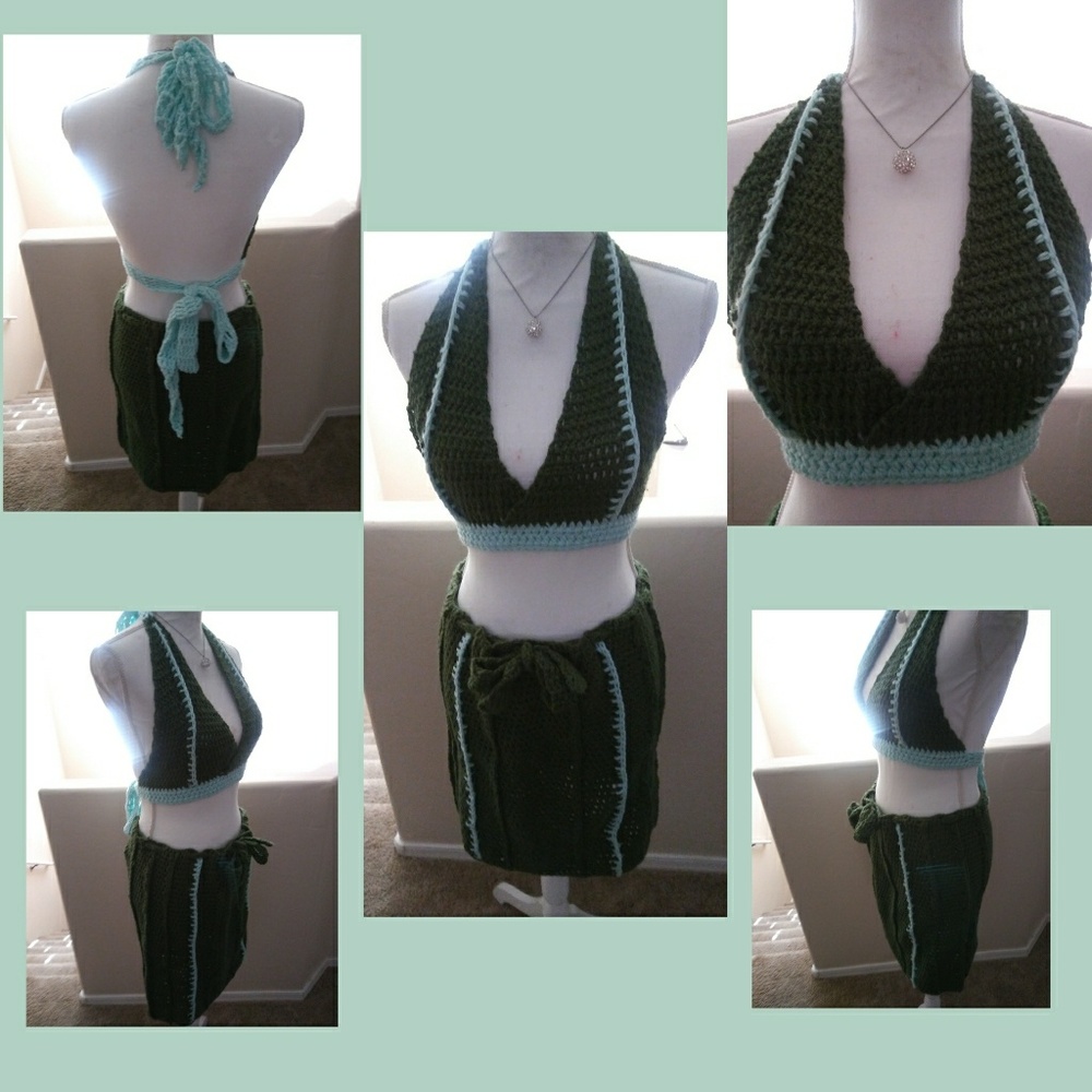 Cropp top & skirt